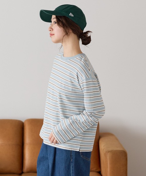 HEART MARKET(ハートマーケット)の「ワイドなロンT(Tシャツ/カットソー・レディース・ナチュラル/ブラック/レッド系/ホワイト/ベージュ系/ライム/ピンク/ブラック系/ネイビー/ブルー系/ブルー系1・SMALL/MEDIUM/LARGE)」の14枚目の写真