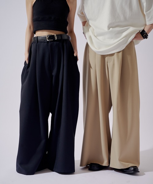 Lui's(ルイス)の「【WEB限定】ボリュームルーズワイドパンツ(その他パンツ・メンズ・ブラック/ベージュ・S/M)」の21枚目の写真