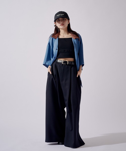 Lui's(ルイス)の「【WEB限定】ボリュームルーズワイドパンツ(その他パンツ・メンズ・ブラック/ベージュ・S/M)」の9枚目の写真