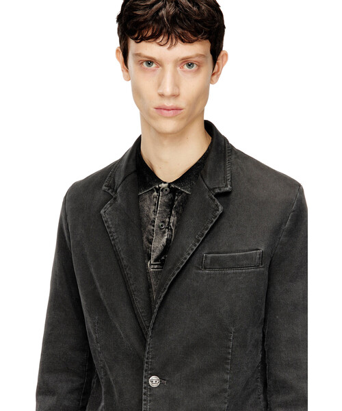 DIESEL（ディーゼル）の「メンズ ジョグ テーラードジャケット D-REGER-D JOGG（テーラードジャケット・メンズ・ブラック系その他・X-SMALL/SMALL/MEDIUM/LARGE）」の6枚目の写真