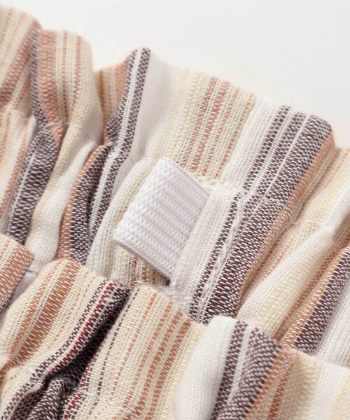 BeBe（ベベ）の「【お揃い】リネン調マルチストライプスカラップキュロットパンツ(80~100cm)（その他パンツ・キッズ・ブルー系その他2/オレンジ系その他・80ｃｍ/90cm）」の13枚目の写真