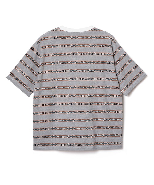 PENDLETON（ペンドルトン）の「PENDLETON/ペンドルトン ショートスリーブ ジャガード ボーダーTシャツ（Tシャツ/カットソー・メンズ・オフホワイト・MEDIUM）」の3枚目の写真