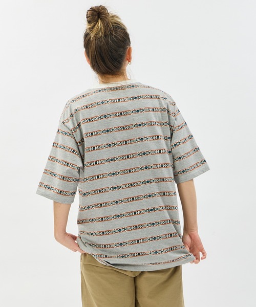 PENDLETON（ペンドルトン）の「PENDLETON/ペンドルトン ショートスリーブ ジャガード ボーダーTシャツ（Tシャツ/カットソー・メンズ・オフホワイト・MEDIUM）」の7枚目の写真