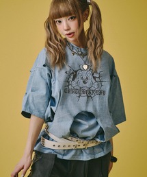 【GALFY/ガルフィー】穴の向こうにわんちゃん TEE