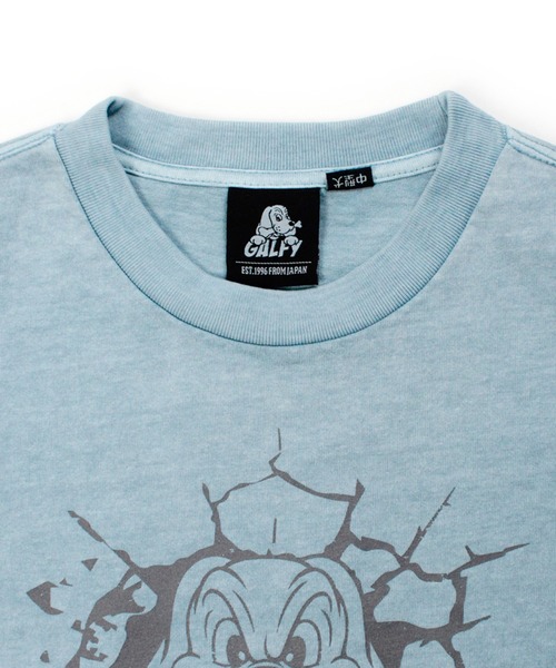 GALFY(ガルフィー)の「【GALFY/ガルフィー】穴の向こうにわんちゃん TEE(Tシャツ/カットソー・メンズ・スミクロ/グレー/ライトブルー・M/L/XL)」の10枚目の写真
