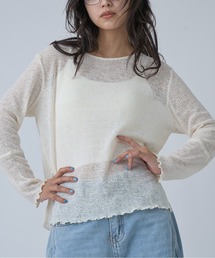 Side Slit Sheer Top|サイドスリットシアートップス