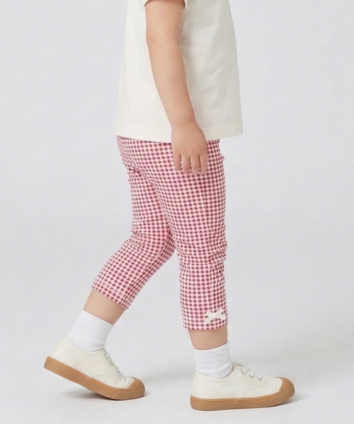 petit main（プティマイン）の「【プティプラ】GIRLS 7分丈レギンス（レギンス/スパッツ・キッズ・アイボリー/ブラック/オフホワイト/ブルー/カラフル/ピンク/ライトブルー/レッド・90cm/80ｃｍ/110cm/100cm/130cm/120cm）」の7枚目の写真