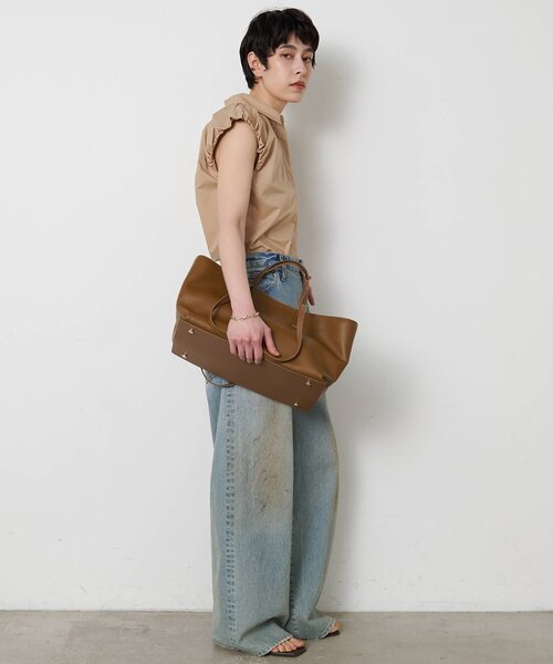 THE PAUSE（ザ ポーズ）の「【THE PAUSE】袖ギャザーノースリーブシャツ（シャツ/ブラウス・レディース・ベージュ/オフホワイト/ブルー・FREE）」の19枚目の写真