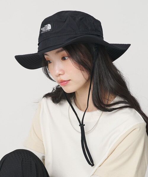 THE NORTH FACE(ザノースフェイス)の「<THE NORTH FACE>ホライズン ハット(ハット・レディース・ブラック/グレー系・M)」の1枚目の写真