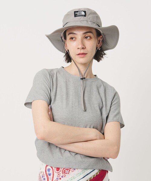 THE NORTH FACE(ザノースフェイス)の「<THE NORTH FACE>ホライズン ハット(ハット・レディース・ブラック/グレー系・M)」の3枚目の写真