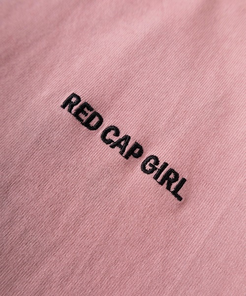 Red Cap Girl(レッドキャプガール)の「【70】【RCG/レッドキャップガール】アップリケロゴ バックプリント クルーネックTシャツ/ワンポイント刺繍/ユニセックス/レディース/メンズ(Tシャツ/カットソー・メンズ・ホワイト/ピンク/ブラック/アッシュグレー・M/L)」の10枚目の写真