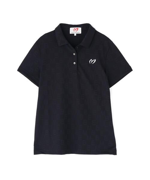 MASTER BUNNY EDITION（マスターバニーエディション）の「凸凹ジャガード（ポロシャツ・レディース・グレー系その他/ホワイト/ブラック・SMALL/LARGE/MEDIUM）」の3枚目の写真