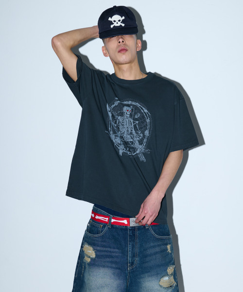 WKNDRS（ウィーキャンドース）の「[KOIN SEOUL] REAPER T-SHIRT (CHARCOAL)（Tシャツ/カットソー・レディース・その他・SMALL/MEDIUM/LARGE/X-LARGE）」の7枚目の写真