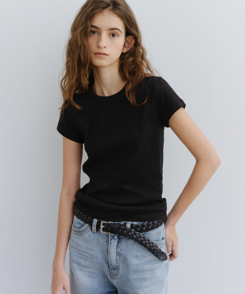 URAGO(ユラーゴ)の「Essential half t-shirt(Tシャツ/カットソー・レディース・チャコールグレー/ライトグレー/スカイブルー/ブラック/ダークブラウン/ネイビー/アイボリー・SMALL/MEDIUM)」の12枚目の写真