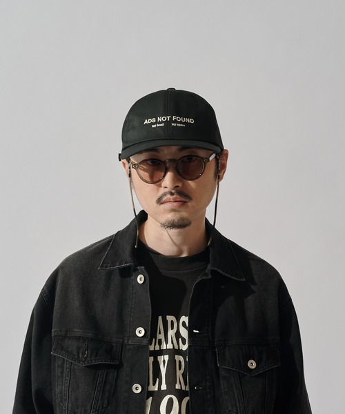 CPH(シーピーエイチ)の「【CPH】6panel cap ads not found(キャップ・メンズ・ブラック/ネイビー・FREE)」の3枚目の写真