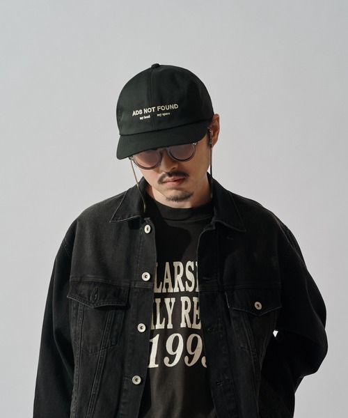 CPH(シーピーエイチ)の「【CPH】6panel cap ads not found(キャップ・メンズ・ブラック/ネイビー・FREE)」の6枚目の写真