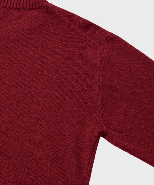 NONBLANK（ノンブランク）の「デイリーウールカシミヤクルーネックニット_ワイン（ニット/セーター・メンズ・ワイン・MEDIUM/LARGE/X-LARGE）」の5枚目の写真