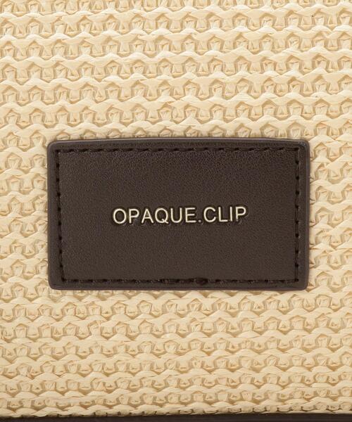 OPAQUE.CLIP(オペークドットクリップ)の「【2WAY】バンブーハンドルミドルトートバッグ(トートバッグ・レディース・ブラウン系その他/ブラック/アイボリー・00)」の10枚目の写真