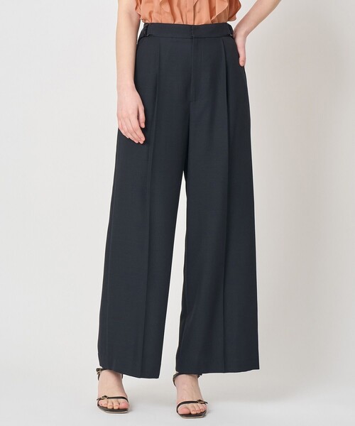ANAYI(アナイ)の「スラブドビーDカン付きパンツ〈セットアップ対応商品〉(その他パンツ・レディース・ネイビー/ライトグレー・38/36)」の1枚目の写真