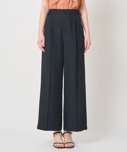 ANAYI(アナイ)の「スラブドビーDカン付きパンツ〈セットアップ対応商品〉(その他パンツ・レディース・ネイビー/ライトグレー・38/36)」の3枚目の写真