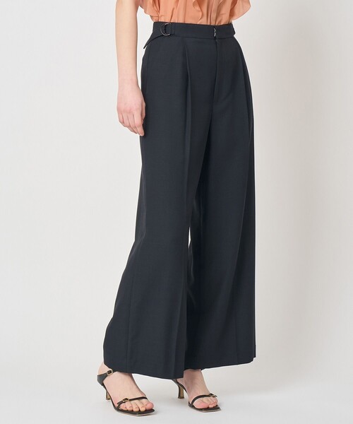 ANAYI(アナイ)の「スラブドビーDカン付きパンツ〈セットアップ対応商品〉(その他パンツ・レディース・ネイビー/ライトグレー・38/36)」の6枚目の写真