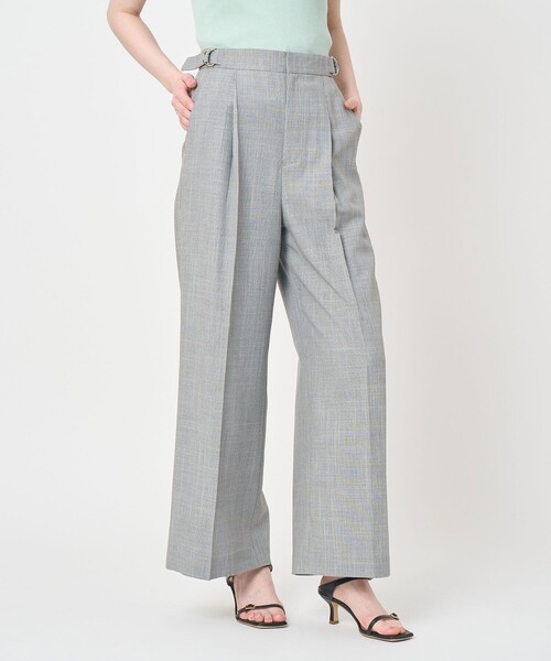 ANAYI(アナイ)の「スラブドビーDカン付きパンツ〈セットアップ対応商品〉(その他パンツ・レディース・ネイビー/ライトグレー・38/36)」の13枚目の写真