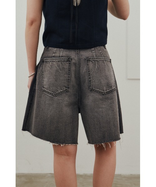 STYLEMIXER（スタイルミキサー）の「カットオフハーフデニム（デニムパンツ・レディース・ブラック/ブルー・SMALL/MEDIUM）」の18枚目の写真