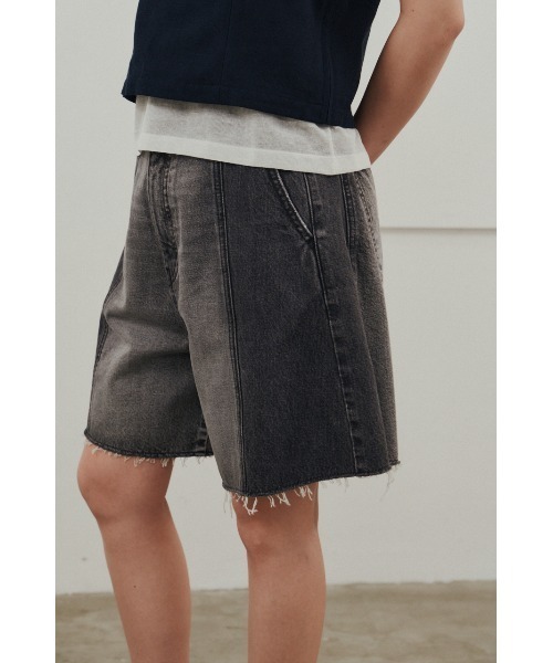 STYLEMIXER（スタイルミキサー）の「カットオフハーフデニム（デニムパンツ・レディース・ブラック/ブルー・SMALL/MEDIUM）」の19枚目の写真