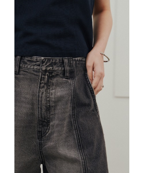 STYLEMIXER（スタイルミキサー）の「カットオフハーフデニム（デニムパンツ・レディース・ブラック/ブルー・SMALL/MEDIUM）」の20枚目の写真