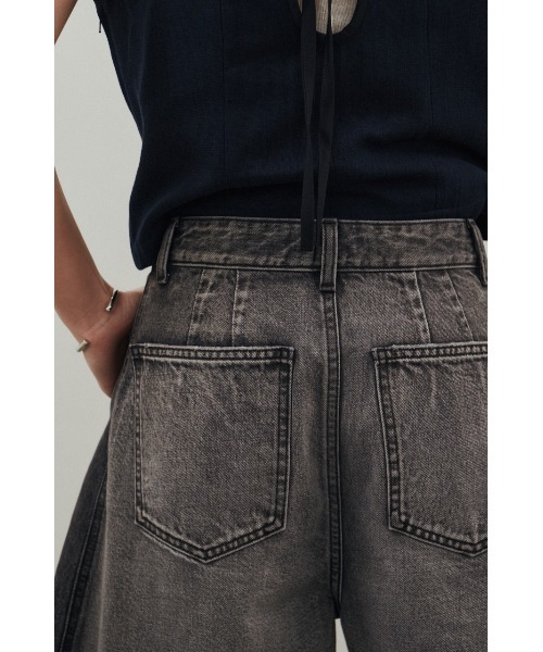 STYLEMIXER（スタイルミキサー）の「カットオフハーフデニム（デニムパンツ・レディース・ブラック/ブルー・SMALL/MEDIUM）」の22枚目の写真