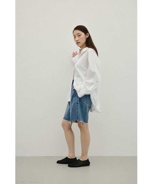 STYLEMIXER（スタイルミキサー）の「カットオフハーフデニム（デニムパンツ・レディース・ブラック/ブルー・SMALL/MEDIUM）」の10枚目の写真
