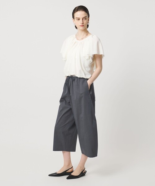 ASTRAET(アストラット)の「<ASTRAET>コットン バレル クロップドパンツ(その他パンツ・レディース・ベージュ/ダークグレー・1/0/00)」の7枚目の写真