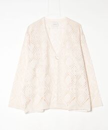 superNova.（スーパーノヴァ）の「【superNova.】V neck cardigan - Diamond raschel lace（カーディガン/ボレロ）」