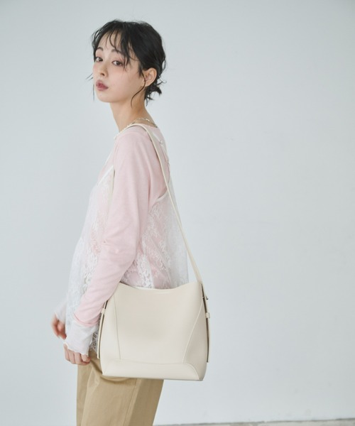 Anclear oui(アンクリアウィ)の「ワンショルダーバッグ(ショルダーバッグ・レディース・White/Black/Beige・F)」の20枚目の写真