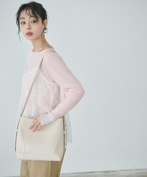 Anclear oui(アンクリアウィ)の「ワンショルダーバッグ(ショルダーバッグ・レディース・White/Black/Beige・F)」の21枚目の写真