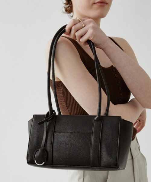 arholiday.standard(エーアールホリデースタンダード)の「rectangle long handle shoulder bag / レクタングルロングハンドルショルダーバッグ(ショルダーバッグ・レディース・ブラック/ブラウン・FREE)」の3枚目の写真