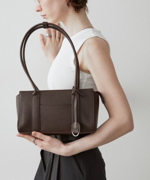 arholiday.standard(エーアールホリデースタンダード)の「rectangle long handle shoulder bag / レクタングルロングハンドルショルダーバッグ(ショルダーバッグ・レディース・ブラック/ブラウン・FREE)」の9枚目の写真