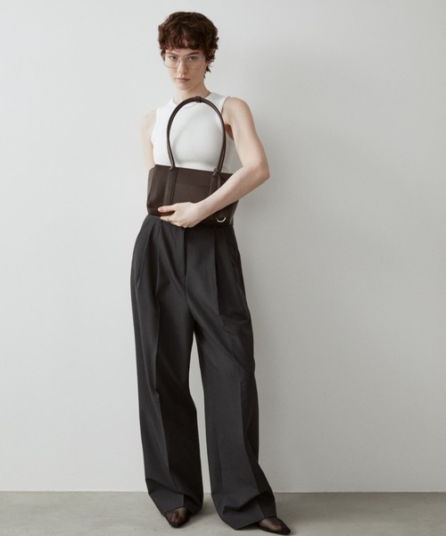 arholiday.standard(エーアールホリデースタンダード)の「rectangle long handle shoulder bag / レクタングルロングハンドルショルダーバッグ(ショルダーバッグ・レディース・ブラック/ブラウン・FREE)」の14枚目の写真