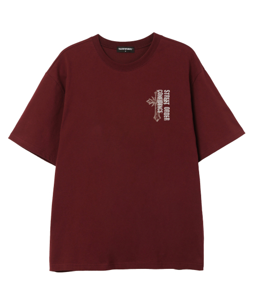 VANNWORKS(バンワークス)の「MINI CONFIDENCE 半袖Tシャツ (VS0134) バーガンディ(Tシャツ/カットソー・メンズ・その他・SMALL/MEDIUM/LARGE/X-LARGE/XX-LARGE)」の1枚目の写真