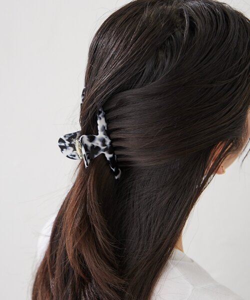 BIRTHDAY BAR(バースデイバー)の「Actually アセチヘアバンス S(バレッタ/ヘアクリップ・レディース・ブラウン/ホワイト・0)」の3枚目の写真
