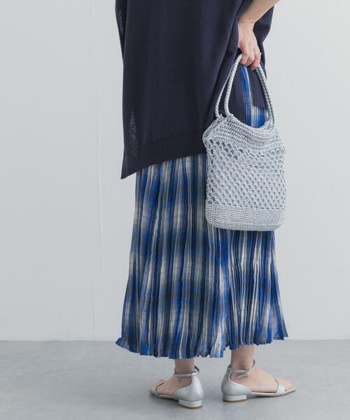 URBAN RESEARCH DOORS(アーバンリサーチドアーズ)の「ワッシャープリーツチェックスカート(スカート・レディース・ブルー系その他/イエロー系その他・FREE)」の21枚目の写真