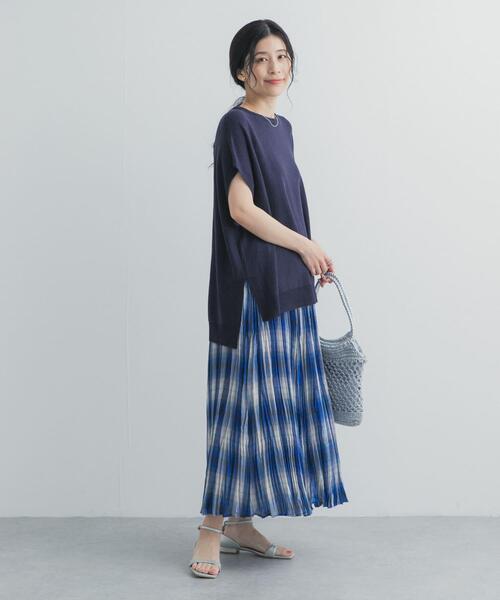 URBAN RESEARCH DOORS(アーバンリサーチドアーズ)の「ワッシャープリーツチェックスカート(スカート・レディース・ブルー系その他/イエロー系その他・FREE)」の19枚目の写真
