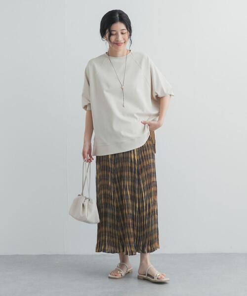 URBAN RESEARCH DOORS(アーバンリサーチドアーズ)の「ワッシャープリーツチェックスカート(スカート・レディース・ブルー系その他/イエロー系その他・FREE)」の5枚目の写真