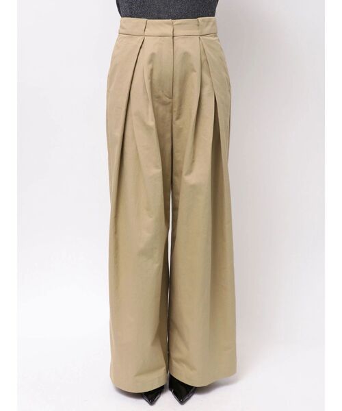 ELENDEEK(エレンディーク)の「ツイルタックワイドパンツ(その他パンツ・レディース・ベージュ/ネイビー・2/1)」の15枚目の写真