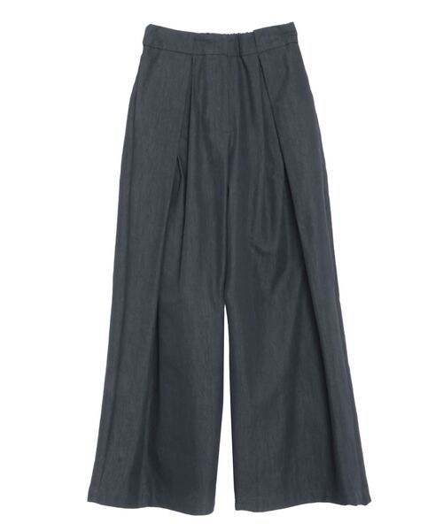 ELENDEEK(エレンディーク)の「ツイルタックワイドパンツ(その他パンツ・レディース・ベージュ/ネイビー・2/1)」の4枚目の写真