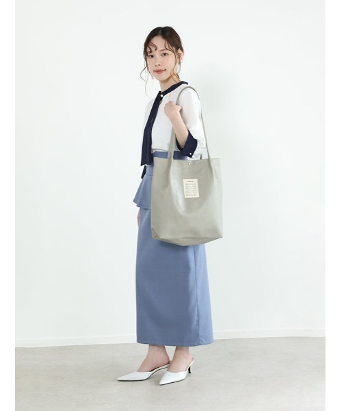 fifth（フィフス）の「配色ボウタイパールブラウス（シャツ/ブラウス・レディース・ホワイト×ネイビー/グリーン系その他・M）」の16枚目の写真