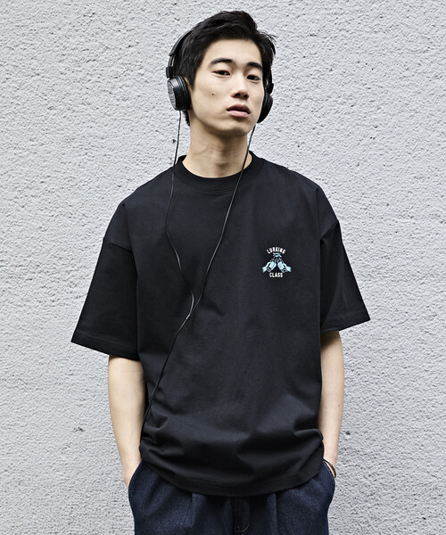 LURKING CLASS（ラーキングクラス）の「限定展開 LURKING CLASS/ラーキングクラス LURKING CLASS×FREAK'S STORE 別注 ヴィンテージ加工 プリント Tシャツ /GOOD TIMES BAD FRND HAND（Tシャツ/カットソー・メンズ・ブラック/ホワイト・MEDIUM/X-LARGE/LARGE）」の14枚目の写真