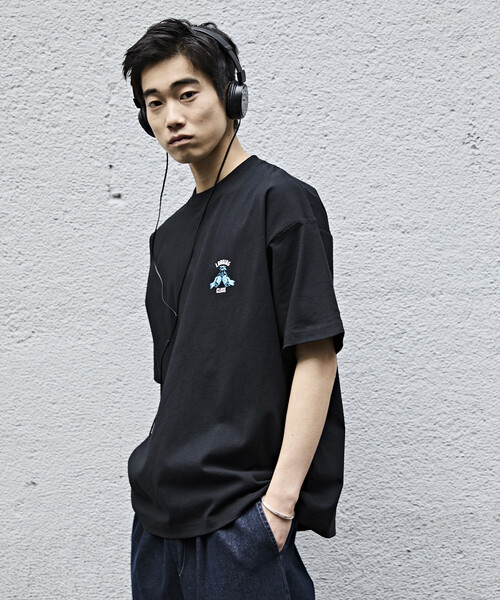 LURKING CLASS（ラーキングクラス）の「限定展開 LURKING CLASS/ラーキングクラス LURKING CLASS×FREAK'S STORE 別注 ヴィンテージ加工 プリント Tシャツ /GOOD TIMES BAD FRND HAND（Tシャツ/カットソー・メンズ・ブラック/ホワイト・MEDIUM/X-LARGE/LARGE）」の15枚目の写真