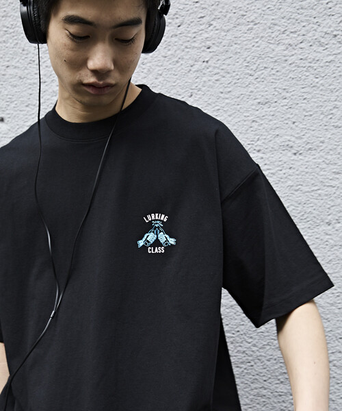 LURKING CLASS（ラーキングクラス）の「限定展開 LURKING CLASS/ラーキングクラス LURKING CLASS×FREAK'S STORE 別注 ヴィンテージ加工 プリント Tシャツ /GOOD TIMES BAD FRND HAND（Tシャツ/カットソー・メンズ・ブラック/ホワイト・MEDIUM/X-LARGE/LARGE）」の16枚目の写真