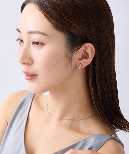 CALIN STANDARD(カリンスタンダード)の「◆金属アレルギー対応◆◆made in japan◆【痛くない】【落ちにくい】【片手で簡単】 ビジューライン マグネットイヤリング(イヤリング・レディース・ゴールド/シルバー・FREE)」の5枚目の写真